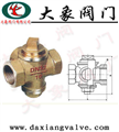 XX14T-1.0T三通内螺纹全铜旋塞阀
